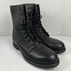 Vintage Biltrite Black Leather Military Contract Combat Boots Mens Size 7 R